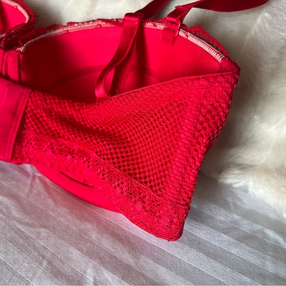 Victoria Secret Very Sexy Balconet Red Lace Bra - Picture 7 of 11